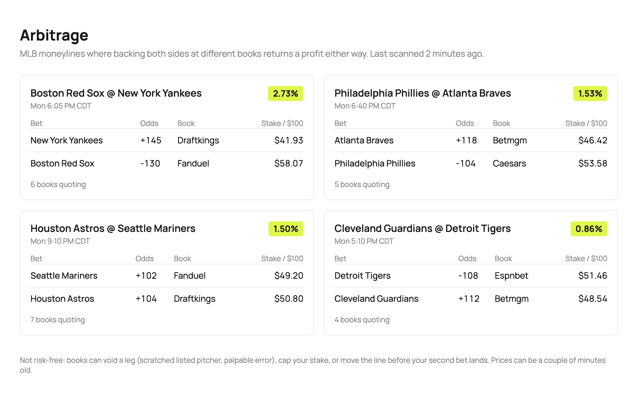 Arbitrage Tool screenshot